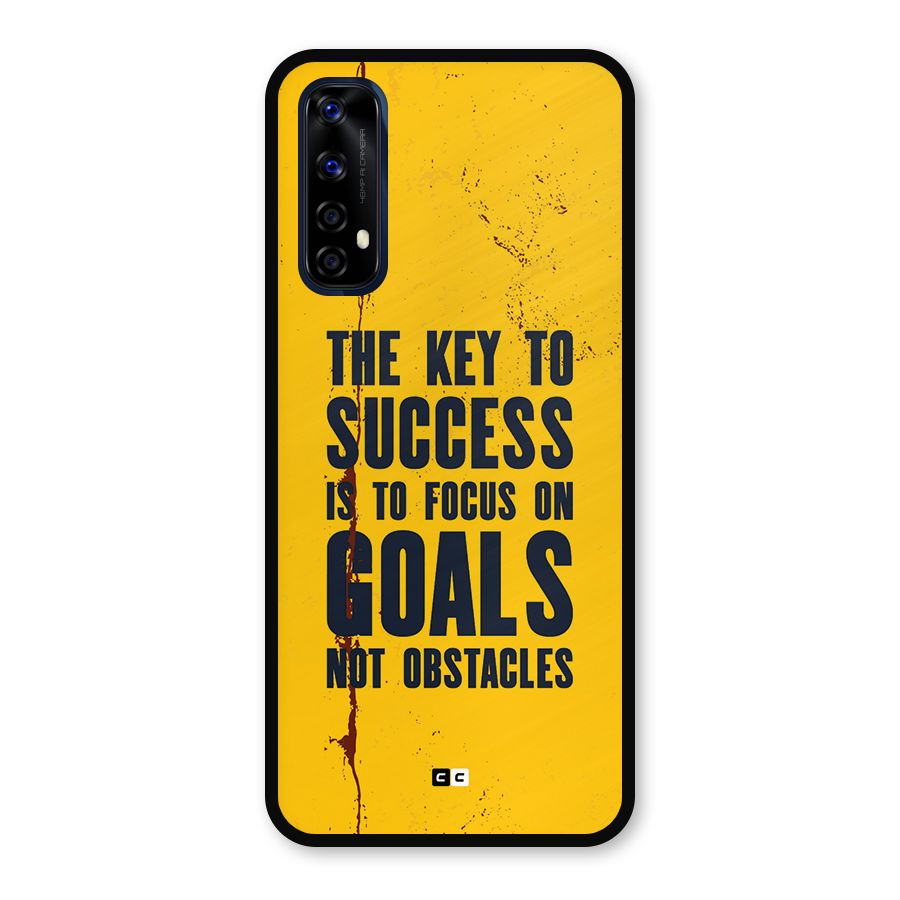 Goals Not Obstacles Metal Back Case for Realme 7
