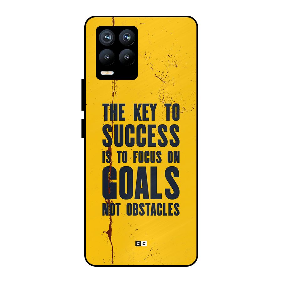Goals Not Obstacles Metal Back Case for Realme 8 Pro