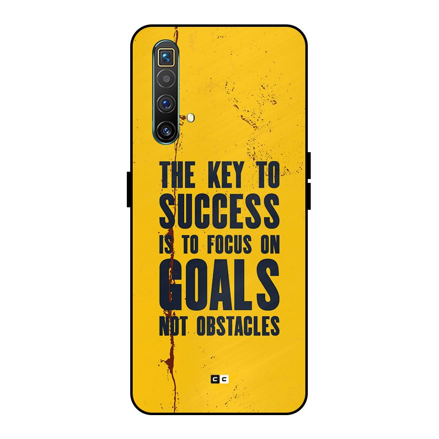 Goals Not Obstacles Metal Back Case for Realme X3