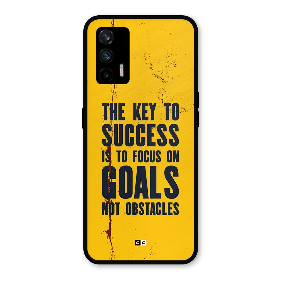 Goals Not Obstacles Metal Back Case for Realme X7 Max