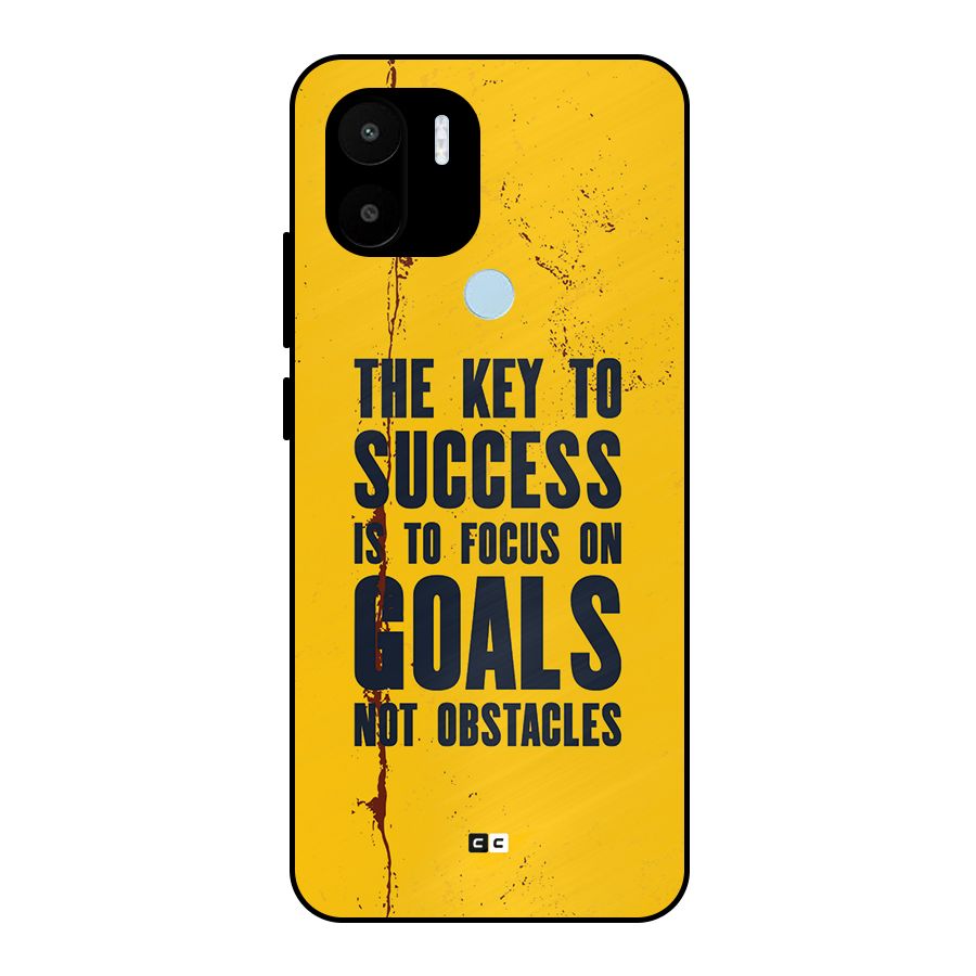 Goals Not Obstacles Metal Back Case for Redmi A2 Plus