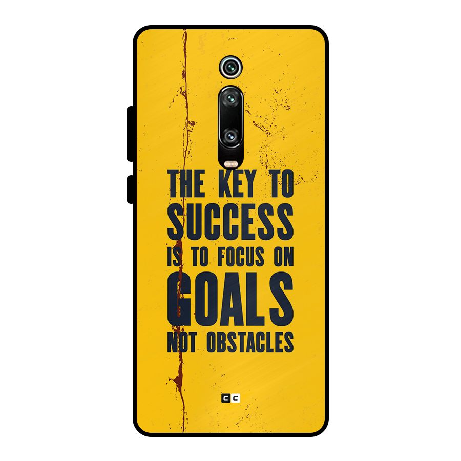 Goals Not Obstacles Metal Back Case for Redmi K20