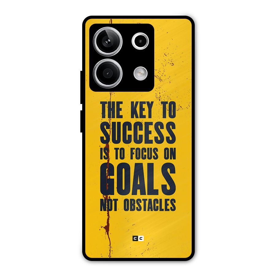Goals Not Obstacles Metal Back Case for Redmi Note 13 5G