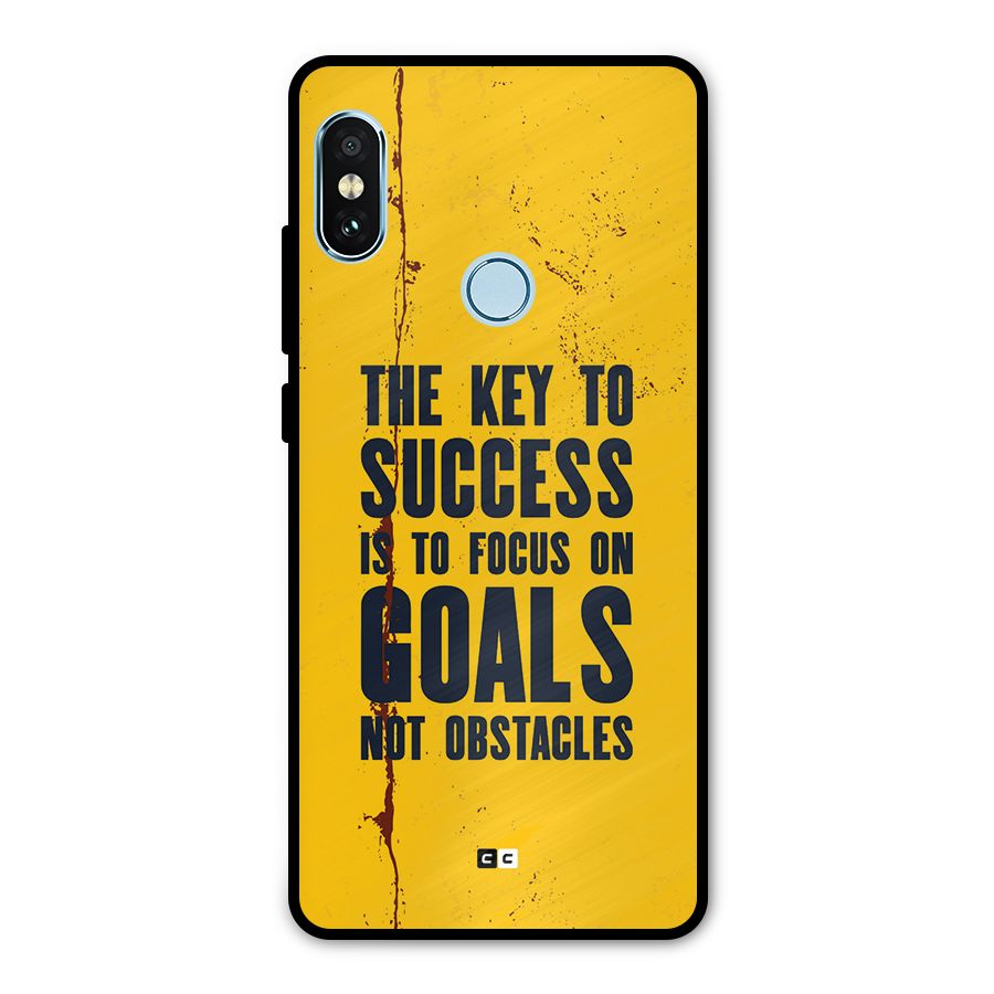 Goals Not Obstacles Metal Back Case for Redmi Note 5 Pro