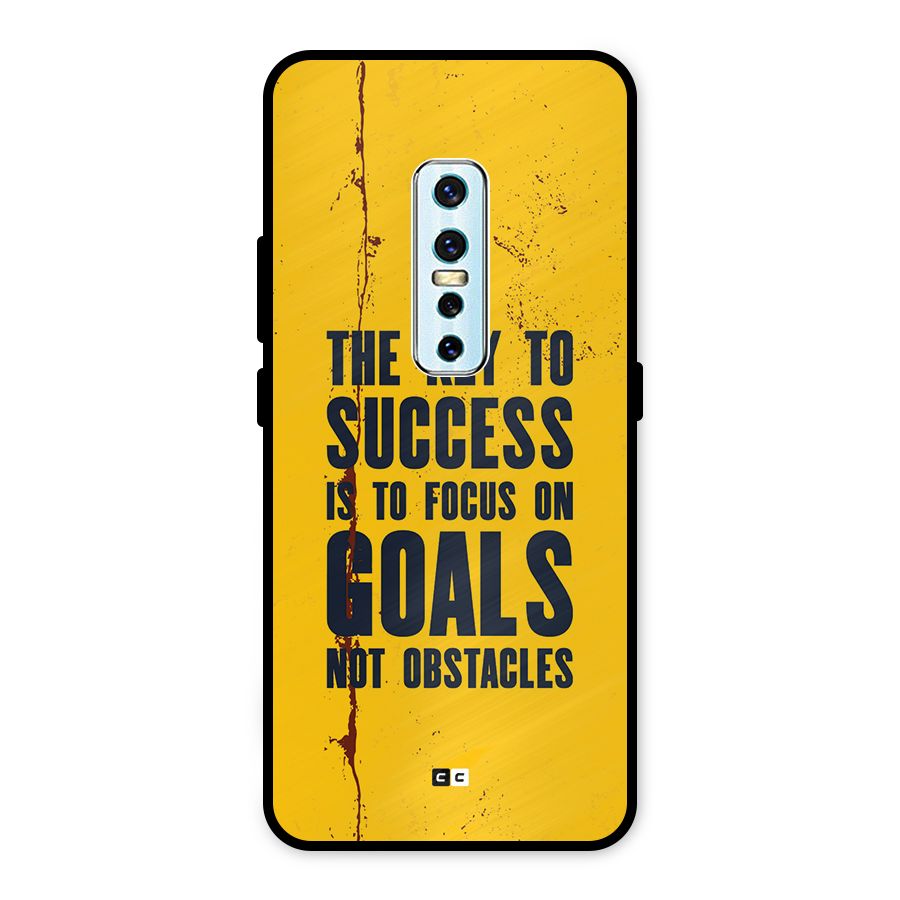 Goals Not Obstacles Metal Back Case for Vivo V17 Pro