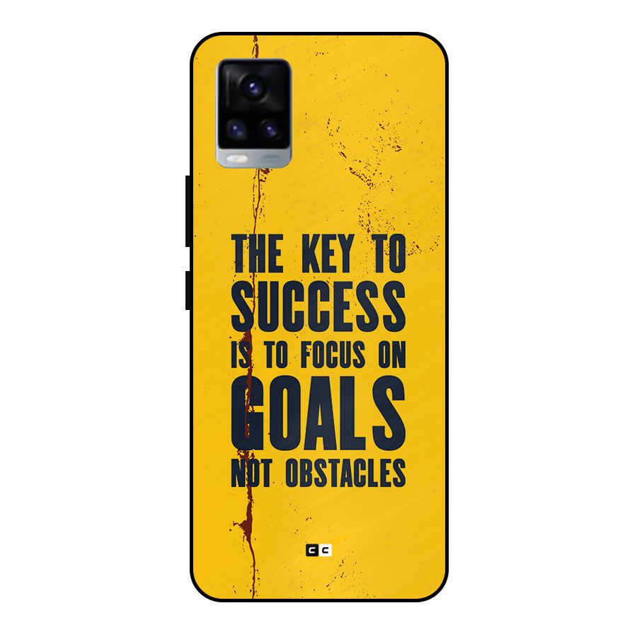Goals Not Obstacles Metal Back Case for Vivo V20 2021