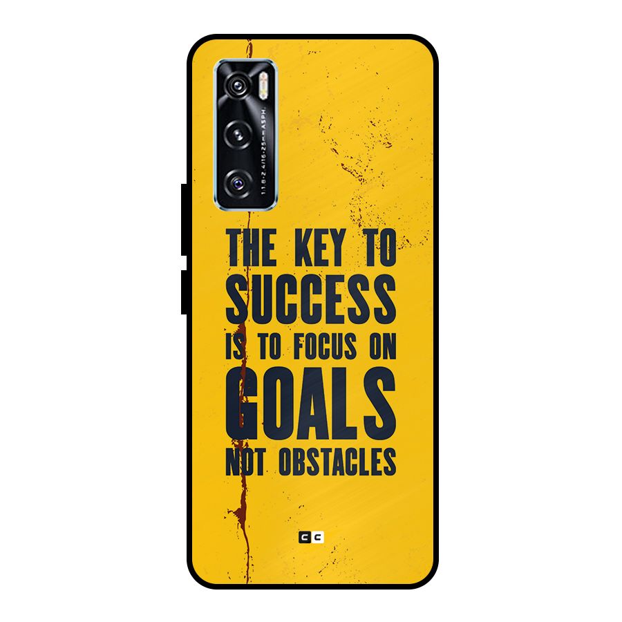 Goals Not Obstacles Metal Back Case for Vivo V20 SE