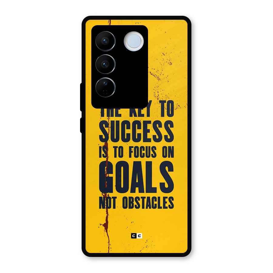Goals Not Obstacles Metal Back Case for Vivo V27