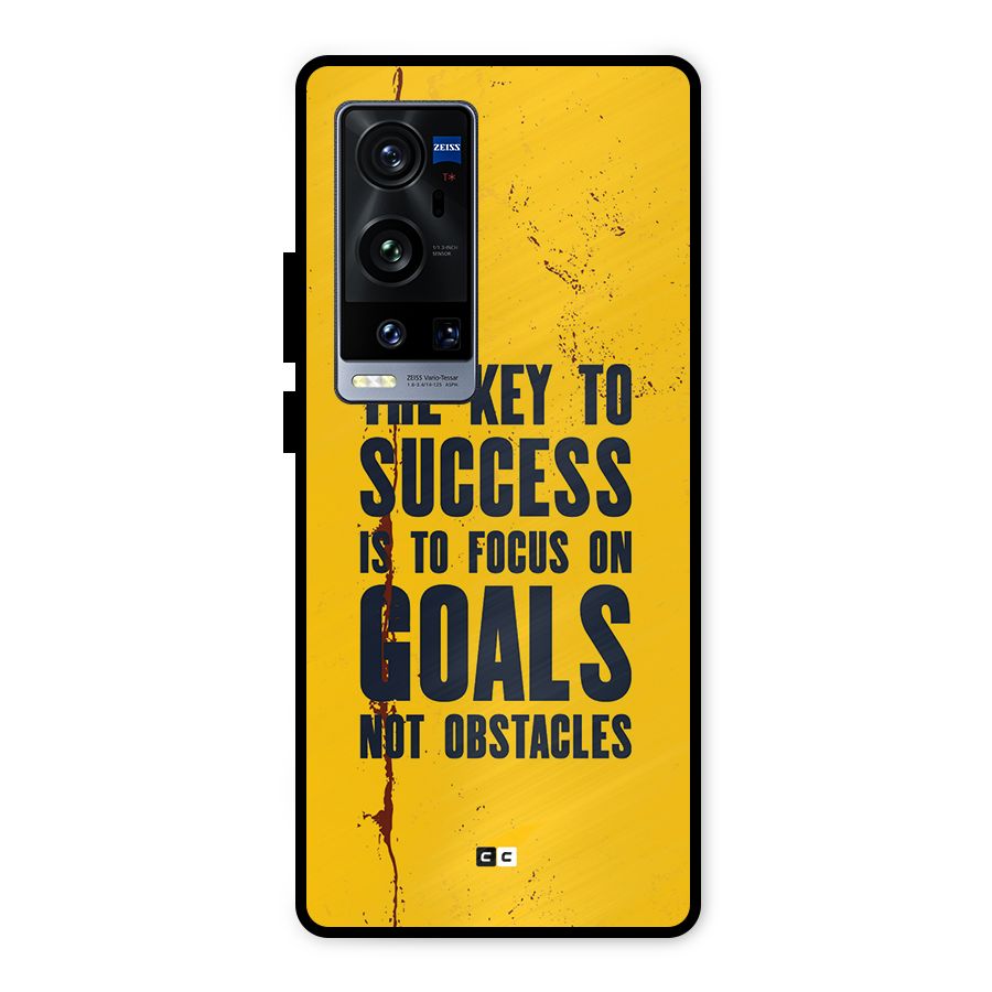 Goals Not Obstacles Metal Back Case for Vivo X60 Pro Plus
