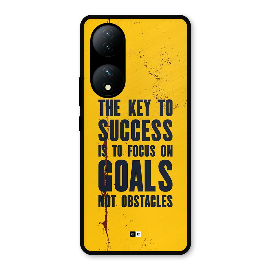 Goals Not Obstacles Metal Back Case for Vivo Y100a