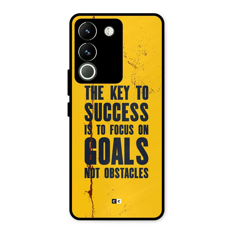 Goals Not Obstacles Metal Back Case for Vivo Y200