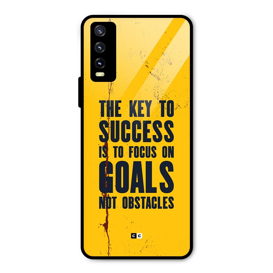 Goals Not Obstacles Metal Back Case for Vivo Y20g