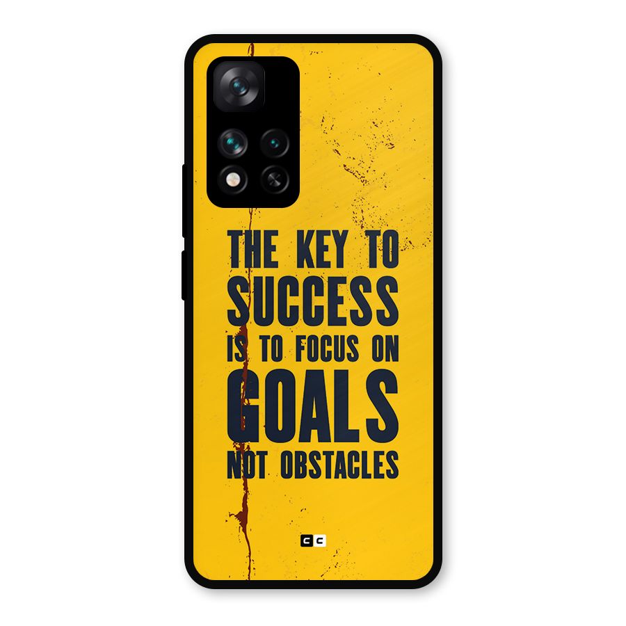 Goals Not Obstacles Metal Back Case for Xiaomi 11i Hypercharge 5G