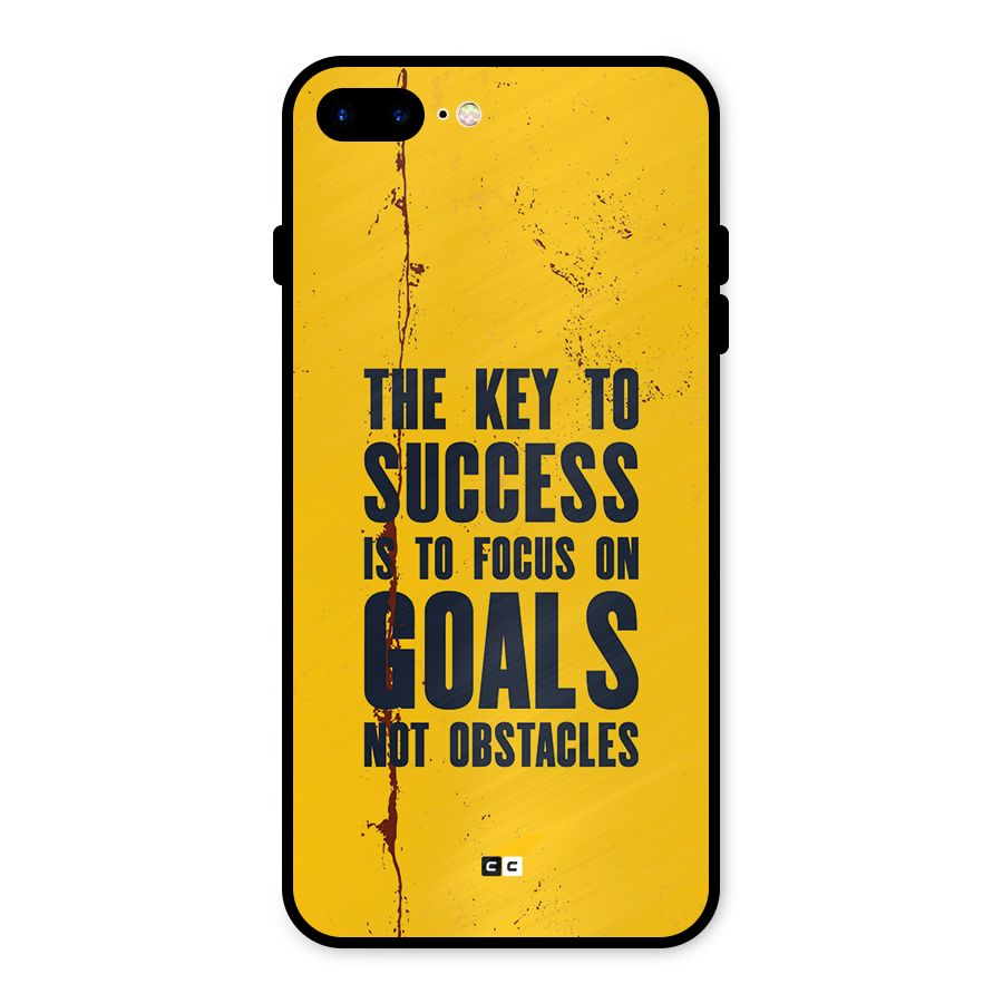 Goals Not Obstacles Metal Back Case for iPhone 7 Plus
