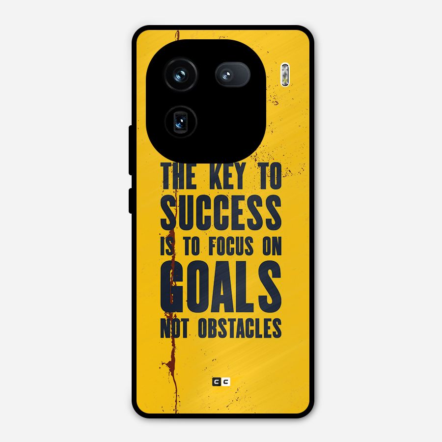 Goals Not Obstacles Metal Back Case for iQOO 12