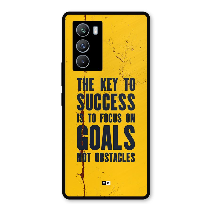 Goals Not Obstacles Metal Back Case for iQOO 9 SE