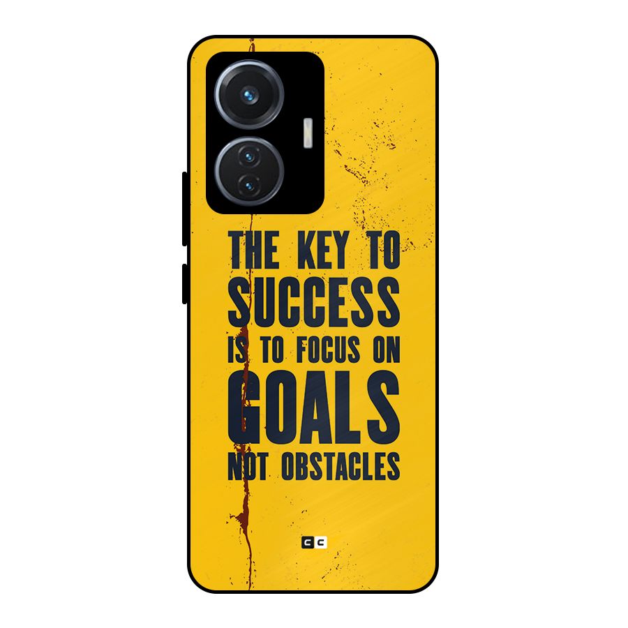 Goals Not Obstacles Metal Back Case for iQOO Z6 44W