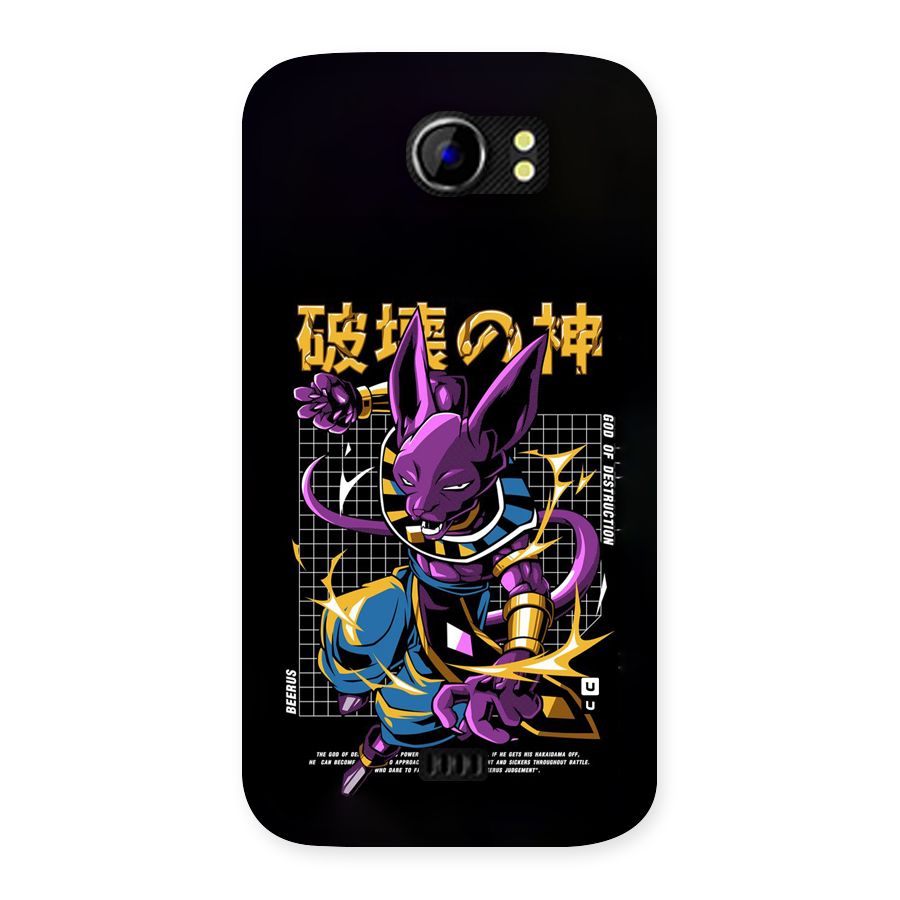 God Of Destruction Back Case for Canvas 2 A110