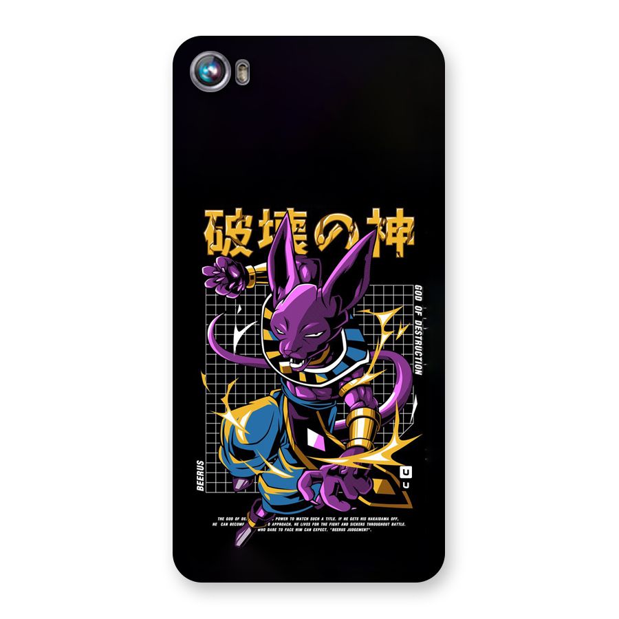 God Of Destruction Back Case for Canvas Fire 4 (A107)