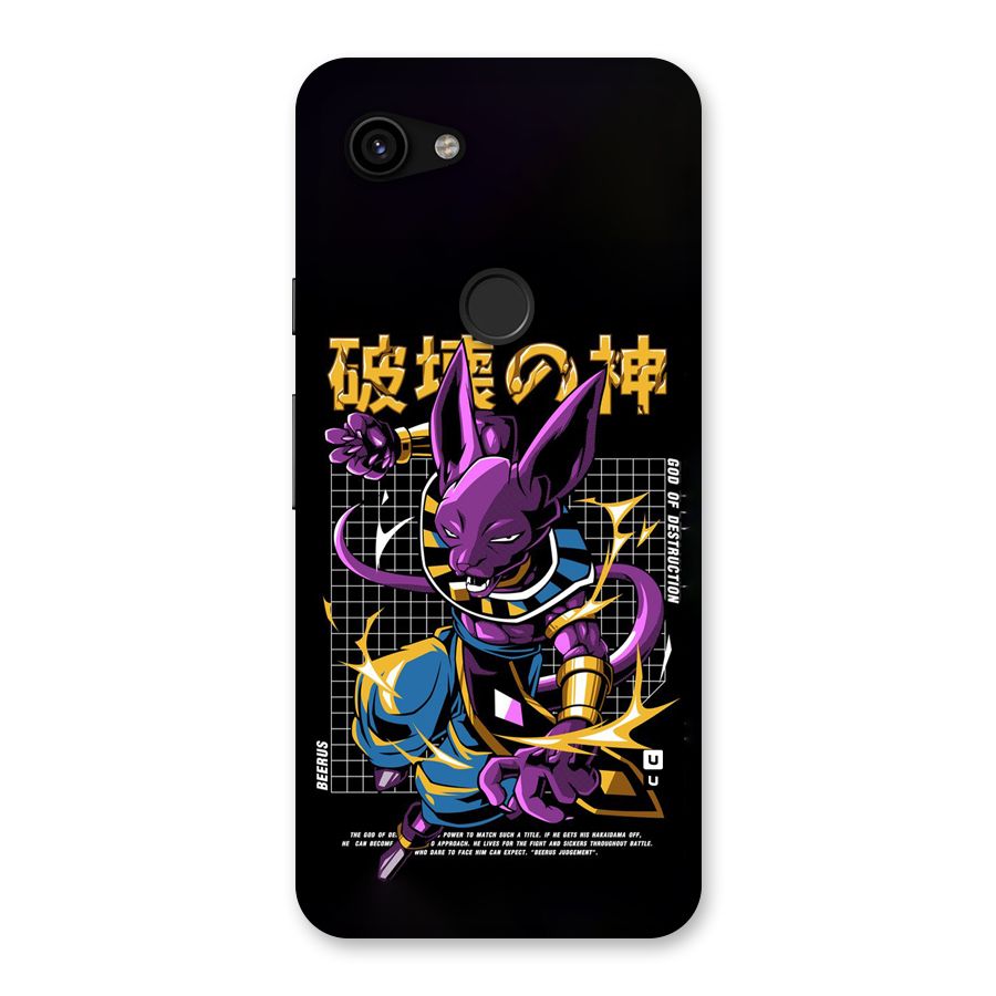 God Of Destruction Back Case for Google Pixel 3a