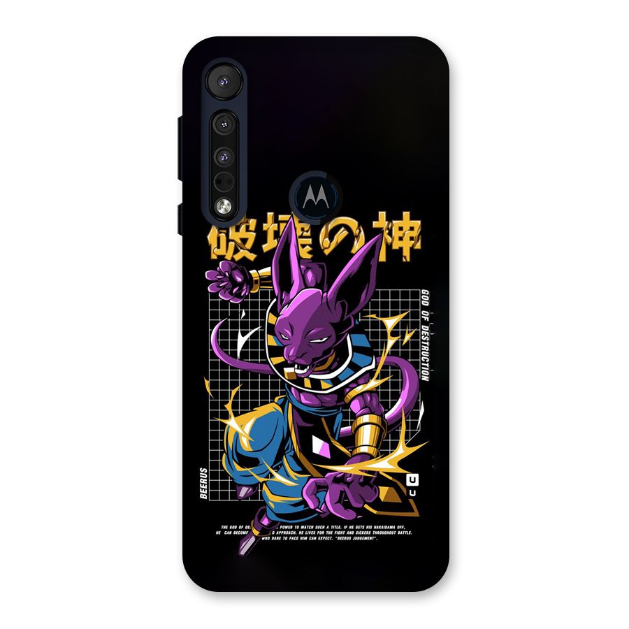 God Of Destruction Back Case for Motorola One Macro