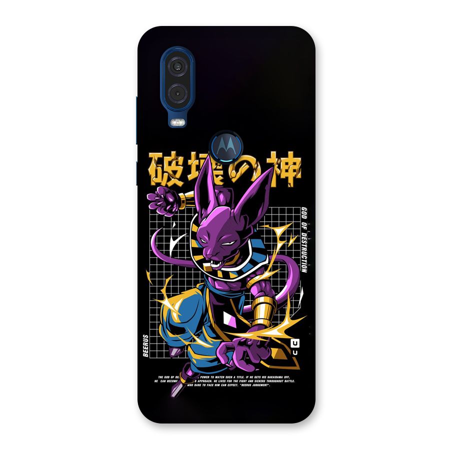 God Of Destruction Back Case for Motorola One Vision