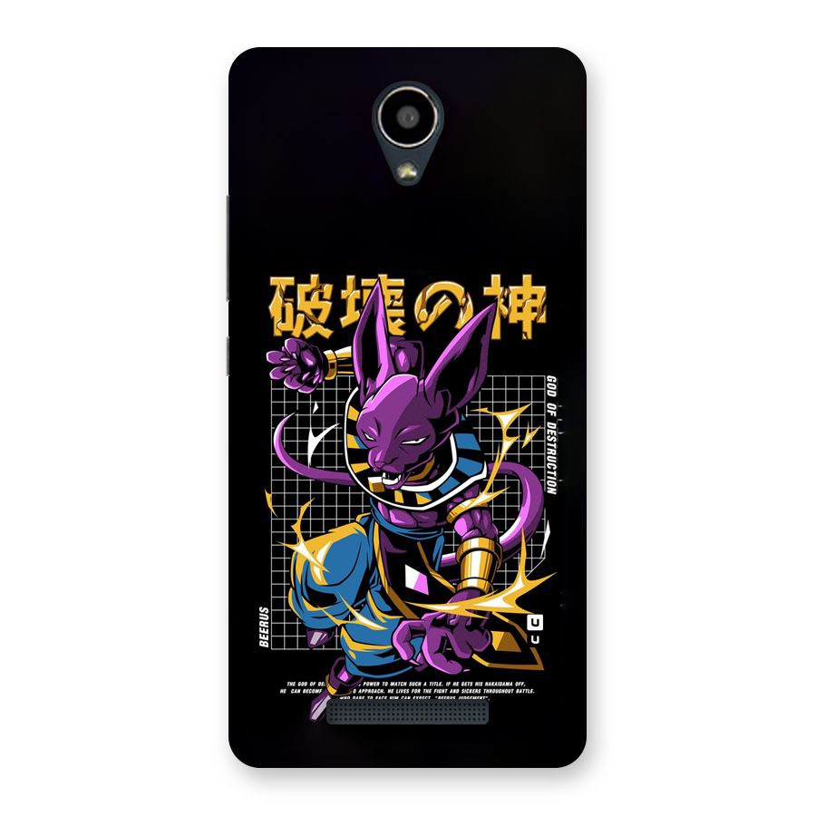 God Of Destruction Back Case for Redmi Note 2