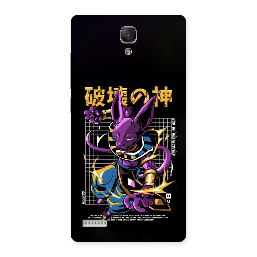 God Of Destruction Back Case for Redmi Note Prime