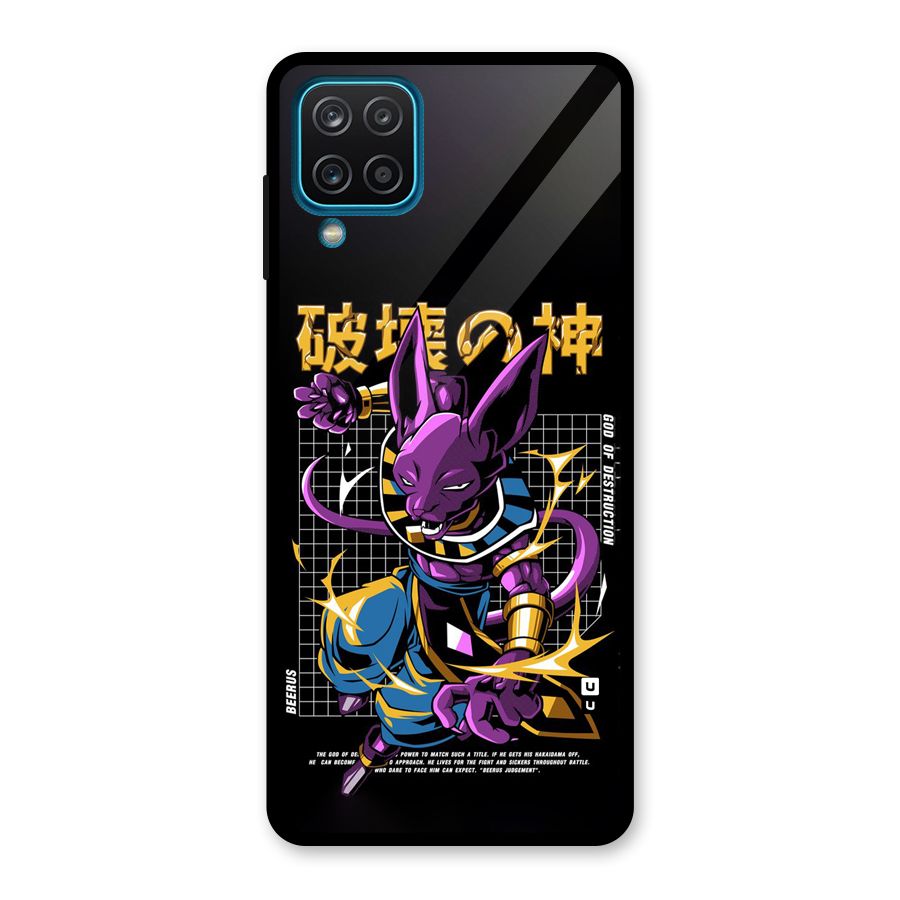 God Of Destruction Glass Back Case for Galaxy A12