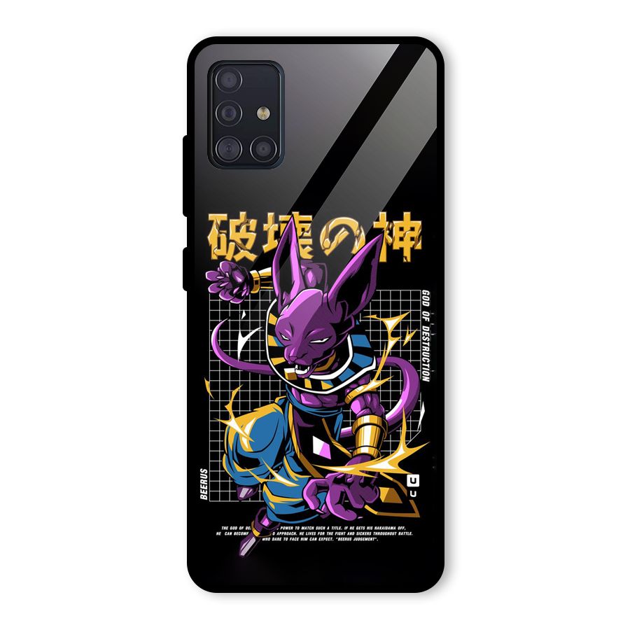 God Of Destruction Glass Back Case for Galaxy A51