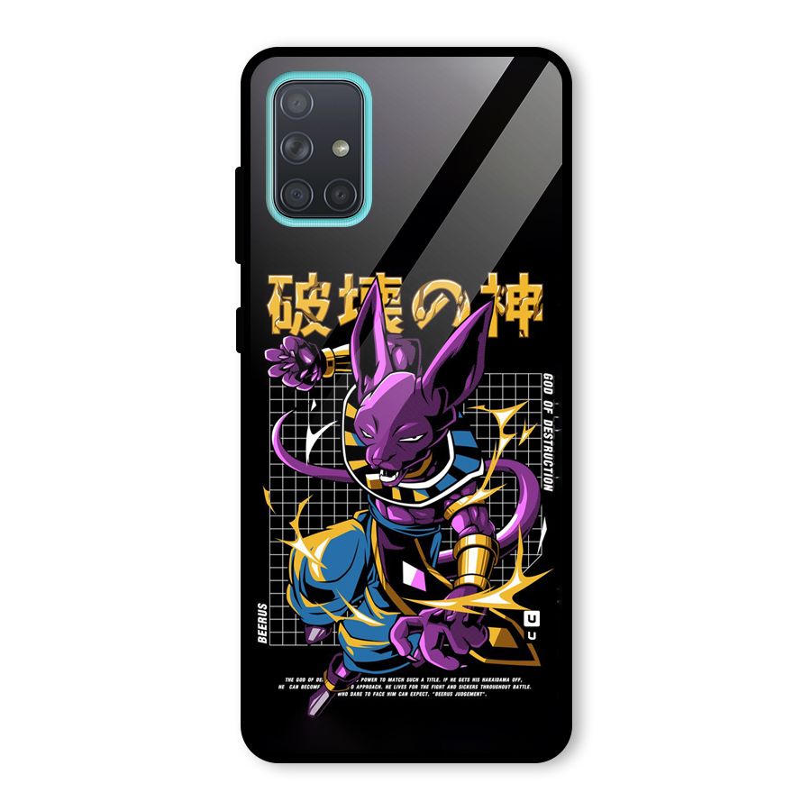 God Of Destruction Glass Back Case for Galaxy A71