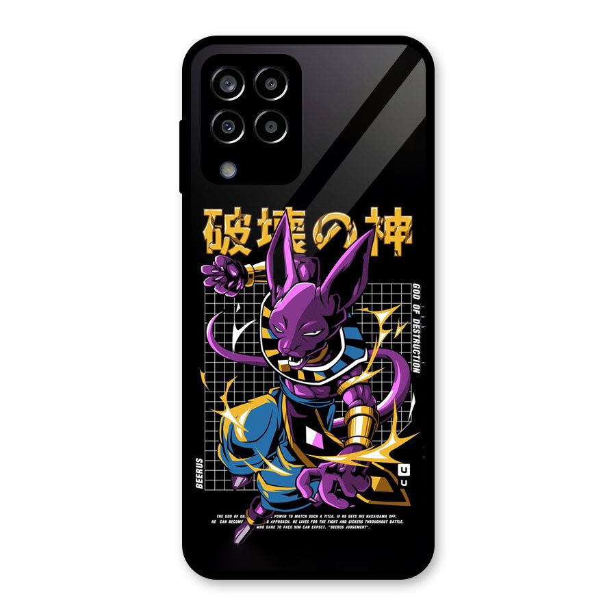 God Of Destruction Glass Back Case for Galaxy M33