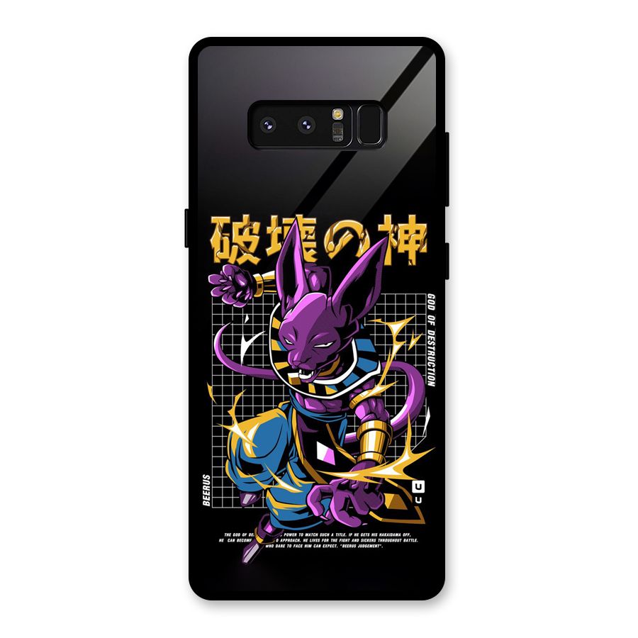 God Of Destruction Glass Back Case for Galaxy Note 8