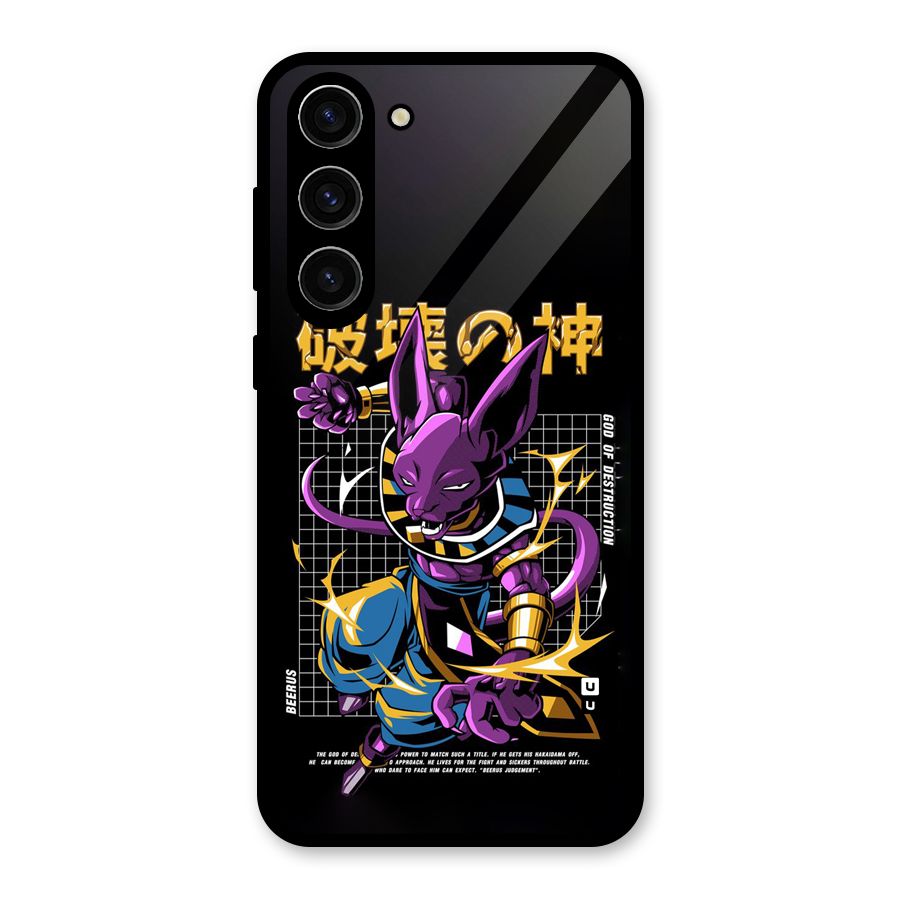 God Of Destruction Glass Back Case for Galaxy S23 Plus