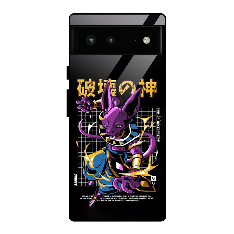 God Of Destruction Glass Back Case for Google Pixel 6