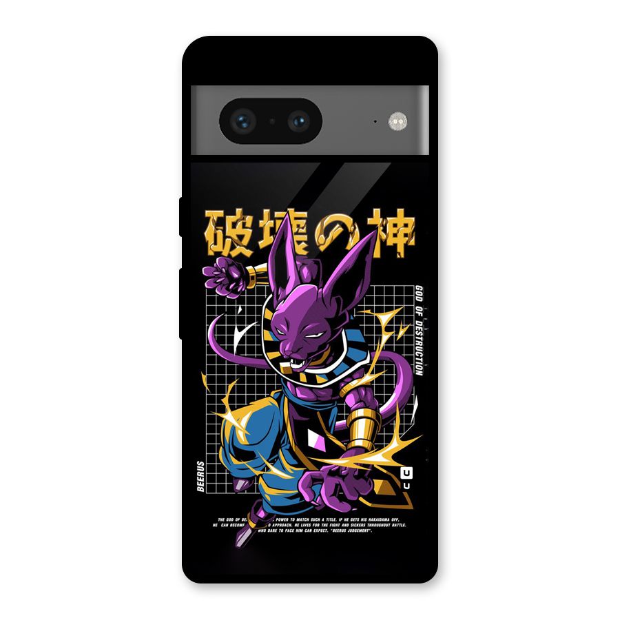 God Of Destruction Glass Back Case for Google Pixel 7