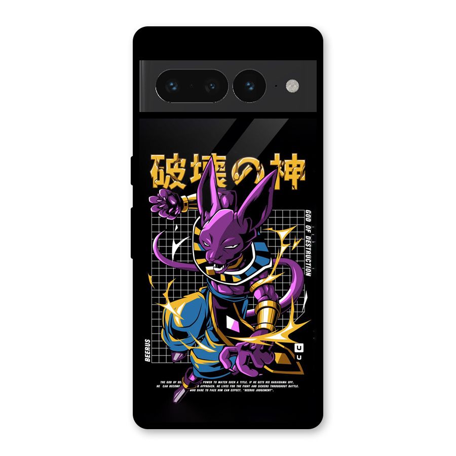 God Of Destruction Glass Back Case for Google Pixel 7 Pro
