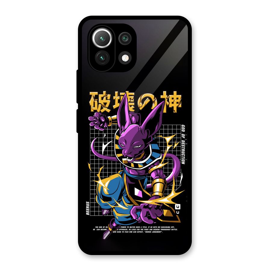 God Of Destruction Glass Back Case for Mi 11 Lite