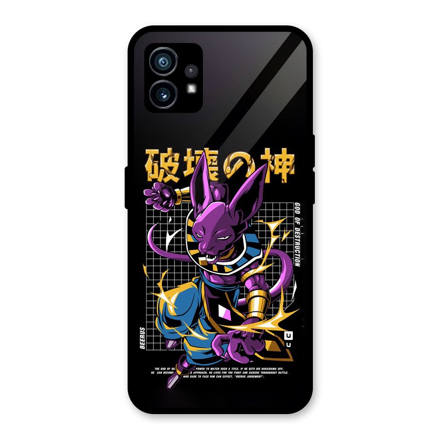 God Of Destruction Glass Back Case for Nothing Phone 1