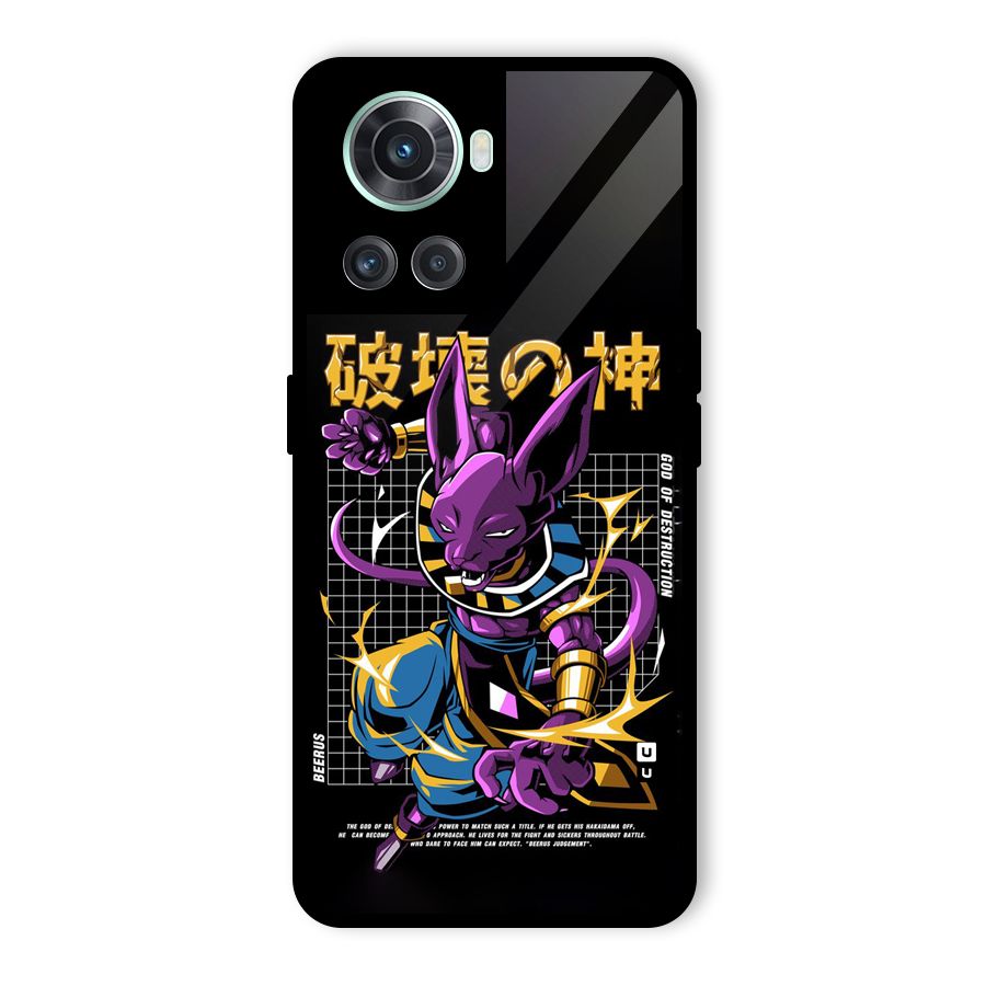 God Of Destruction Glass Back Case for OnePlus 10R