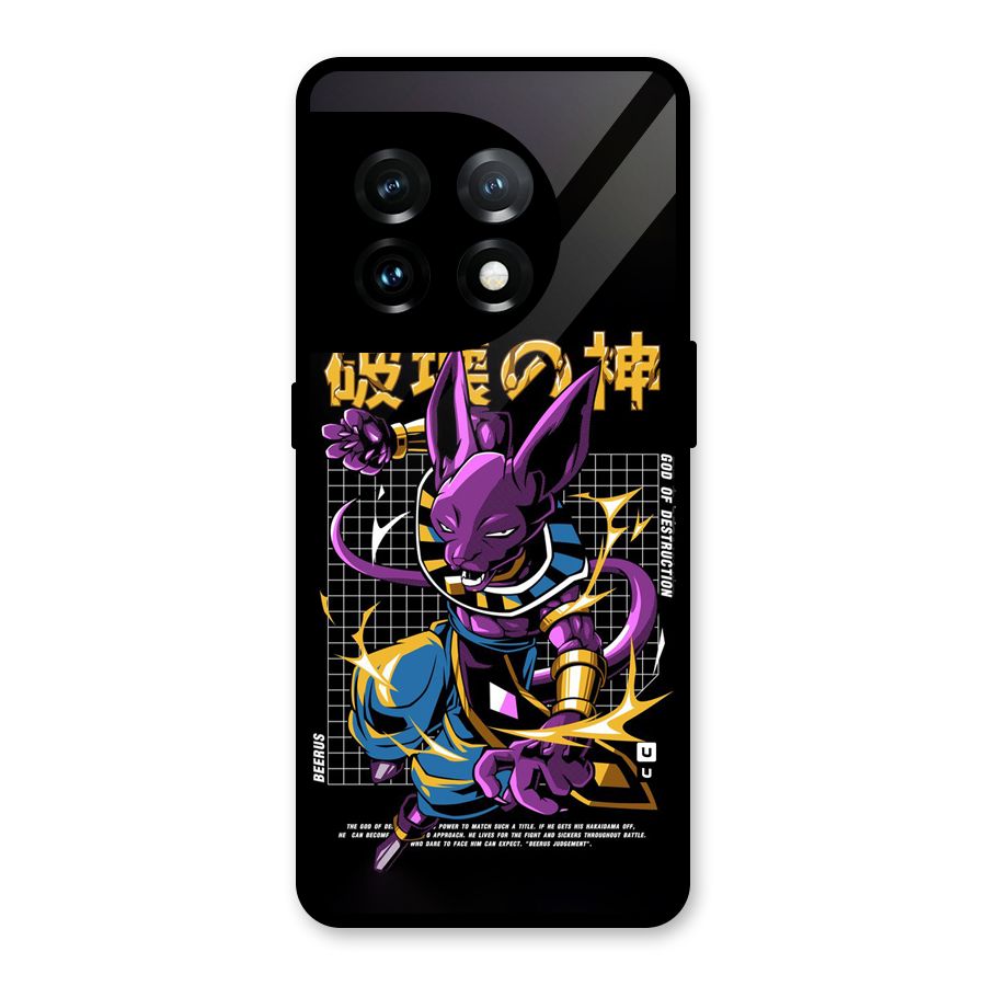 God Of Destruction Glass Back Case for OnePlus 11