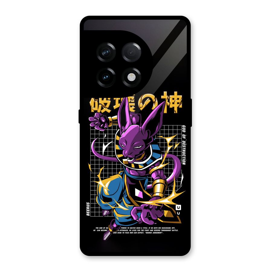 God Of Destruction Glass Back Case for OnePlus 11R