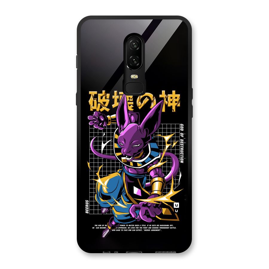 God Of Destruction Glass Back Case for OnePlus 6