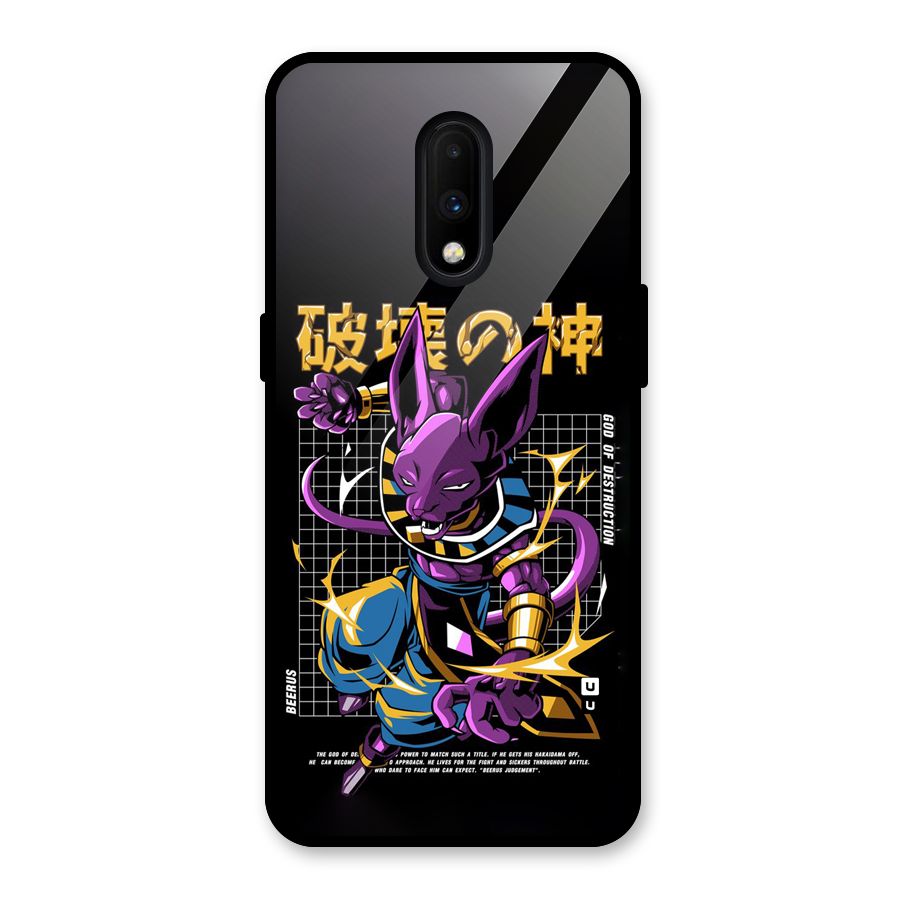 God Of Destruction Glass Back Case for OnePlus 7