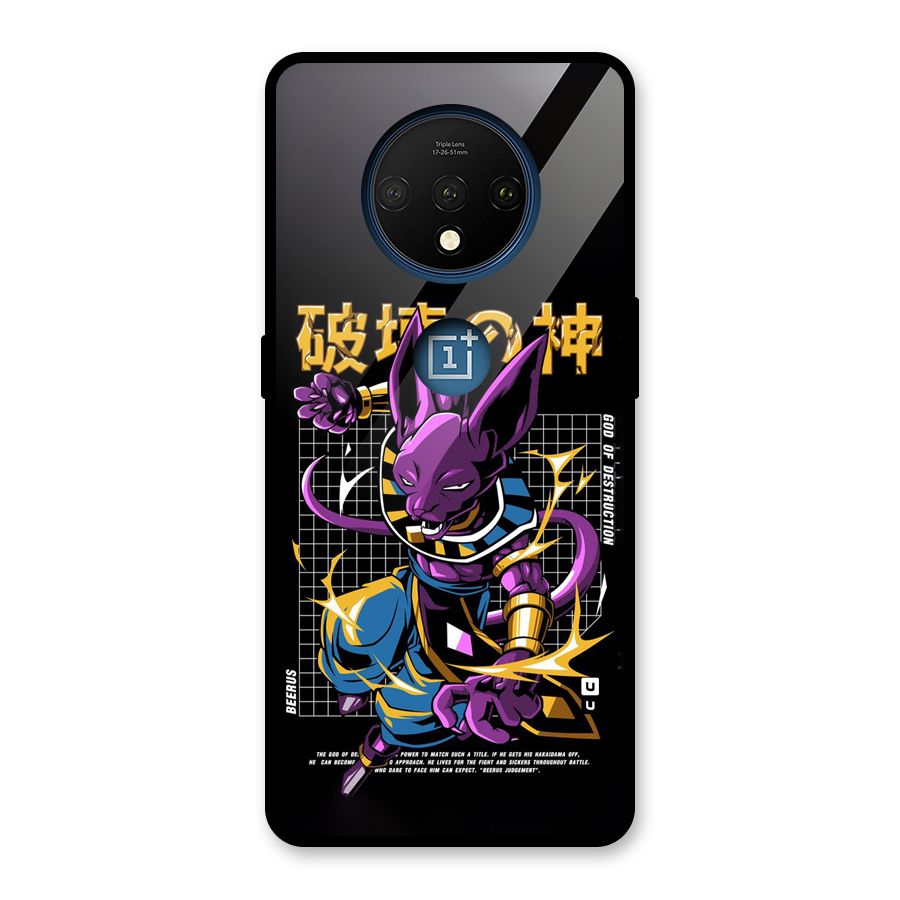 God Of Destruction Glass Back Case for OnePlus 7T