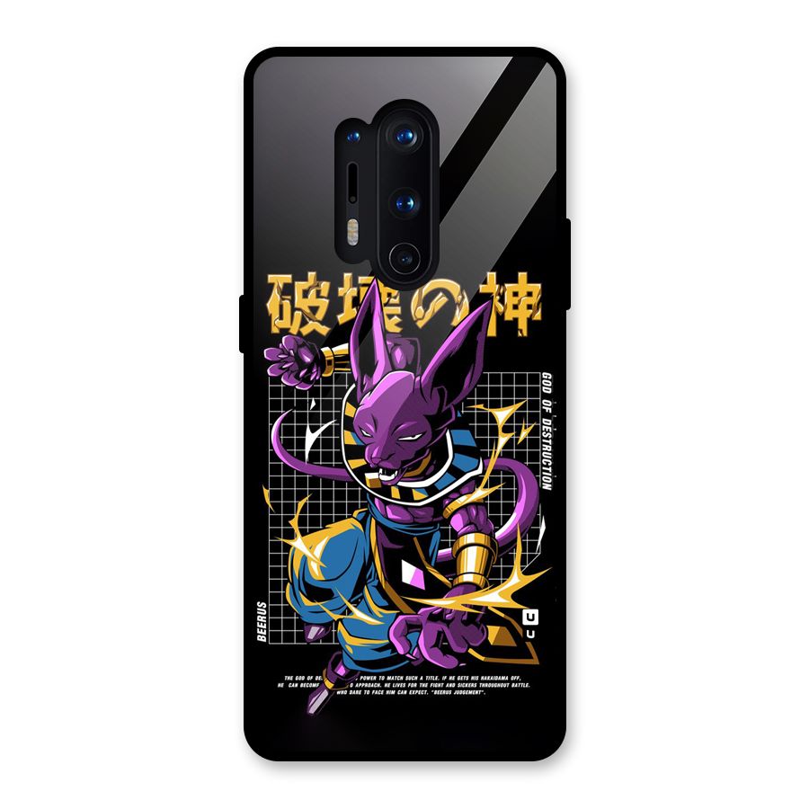 God Of Destruction Glass Back Case for OnePlus 8 Pro