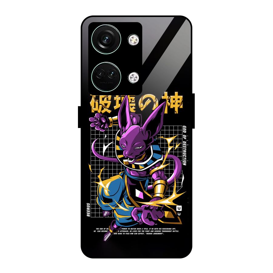 God Of Destruction Glass Back Case for Oneplus Nord 3