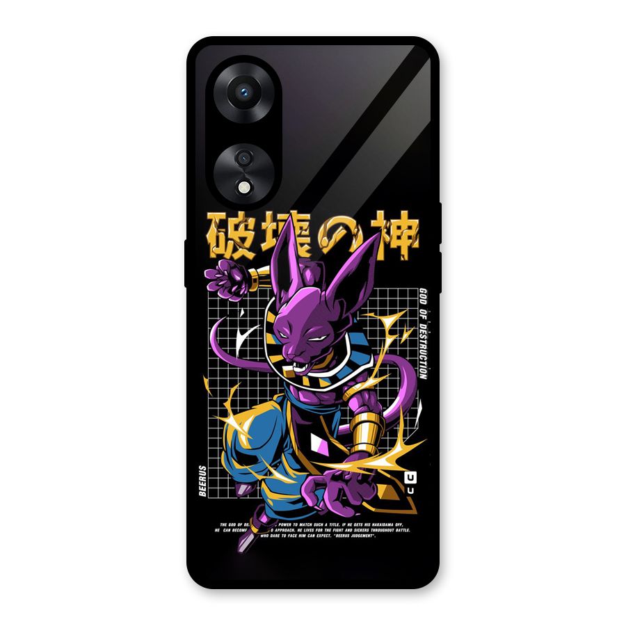 God Of Destruction Glass Back Case for Oppo A78