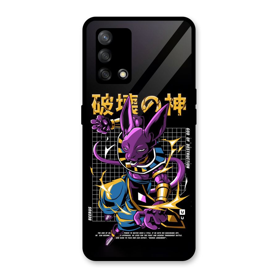 God Of Destruction Glass Back Case for Oppo F19