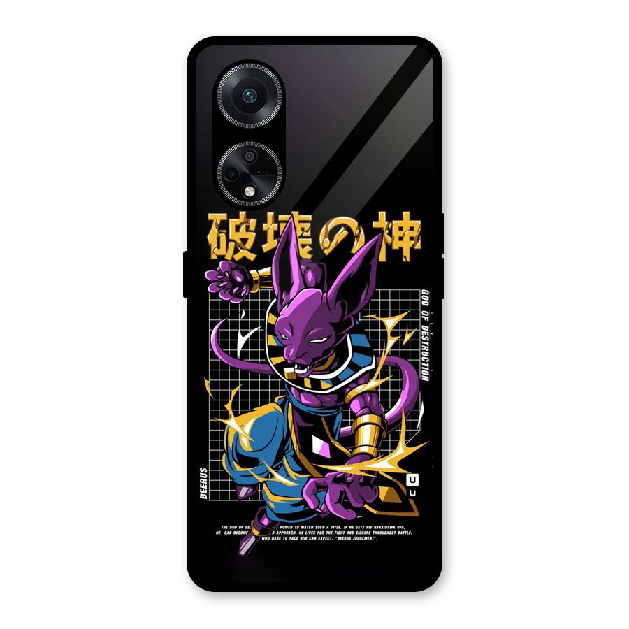God Of Destruction Glass Back Case for Oppo F23